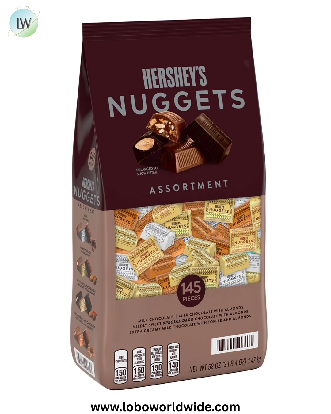 HERSHEY'S NUGGETS Assorted Chocolate Candy, 145 pcs.