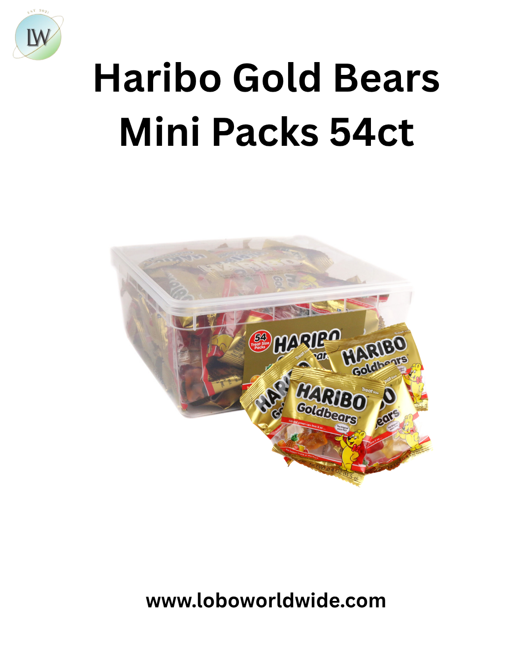 Haribo Gold Bears Mini Packs 54ct