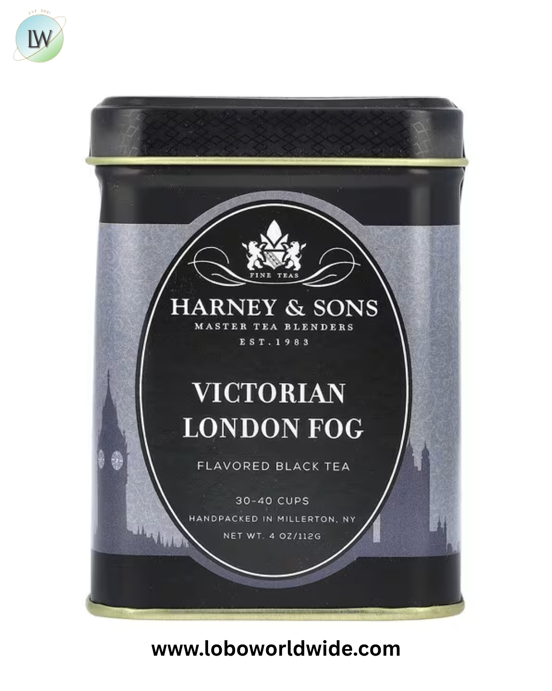 Harney & Sons, Black Tea, Victorian London Fog, 4 oz (112 g)