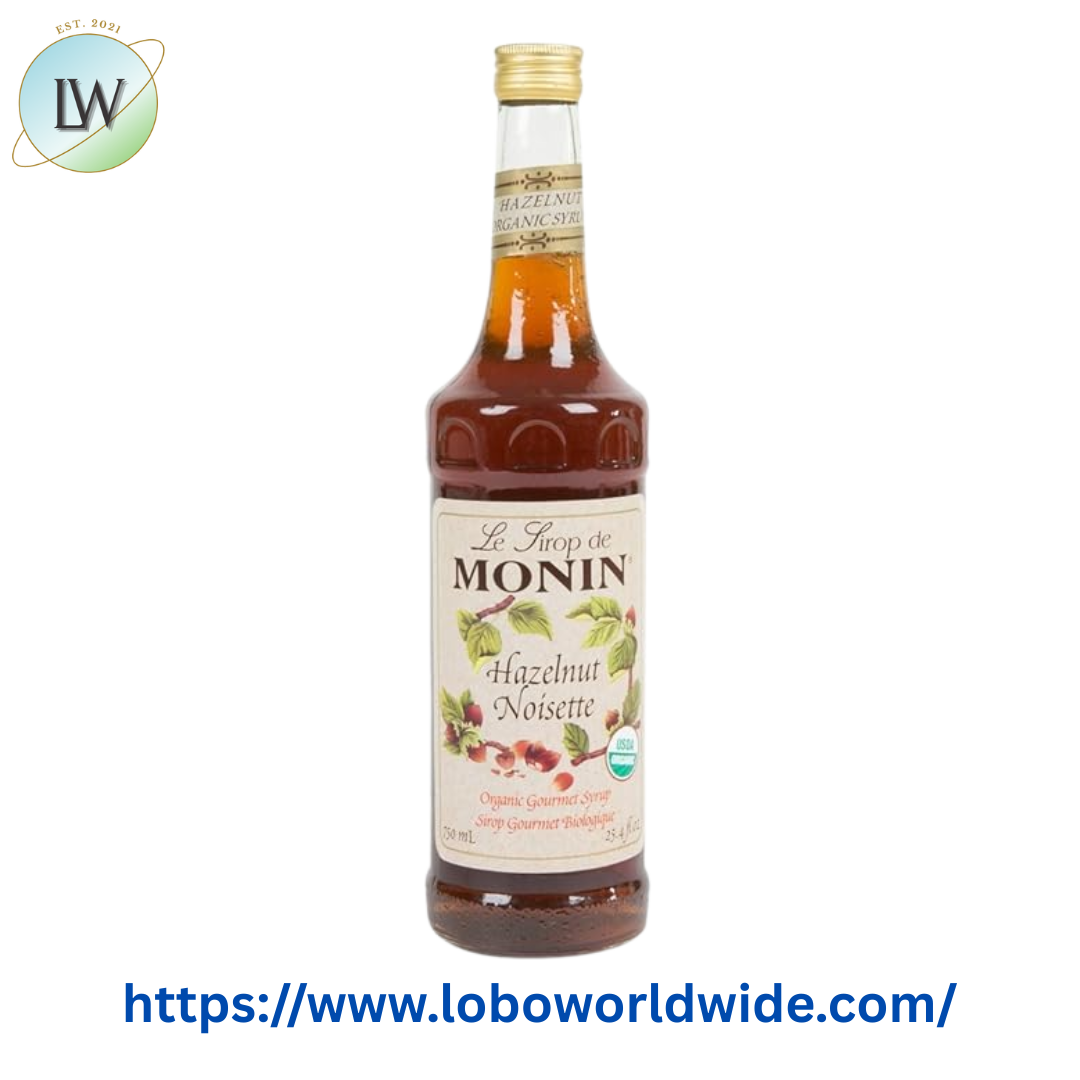 Monin Organic Hazelnut Flavoring Syrup 750 mL