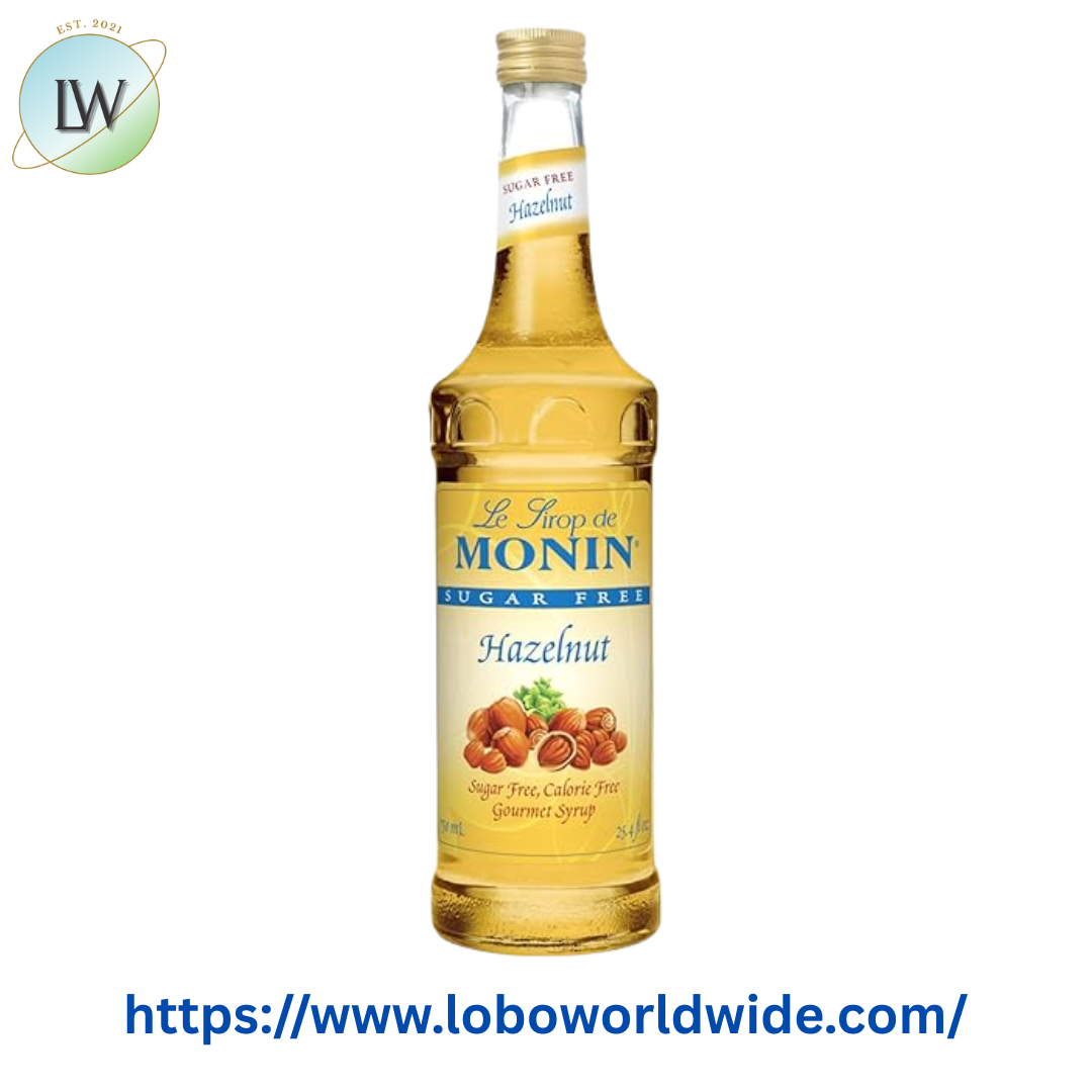 Monin Sugar Free Hazelnut Flavoring Syrup 750 mL