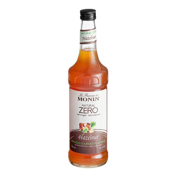 Monin Zero Calorie Natural Hazelnut Flavoring Syrup 750 mL(Various Sizes)