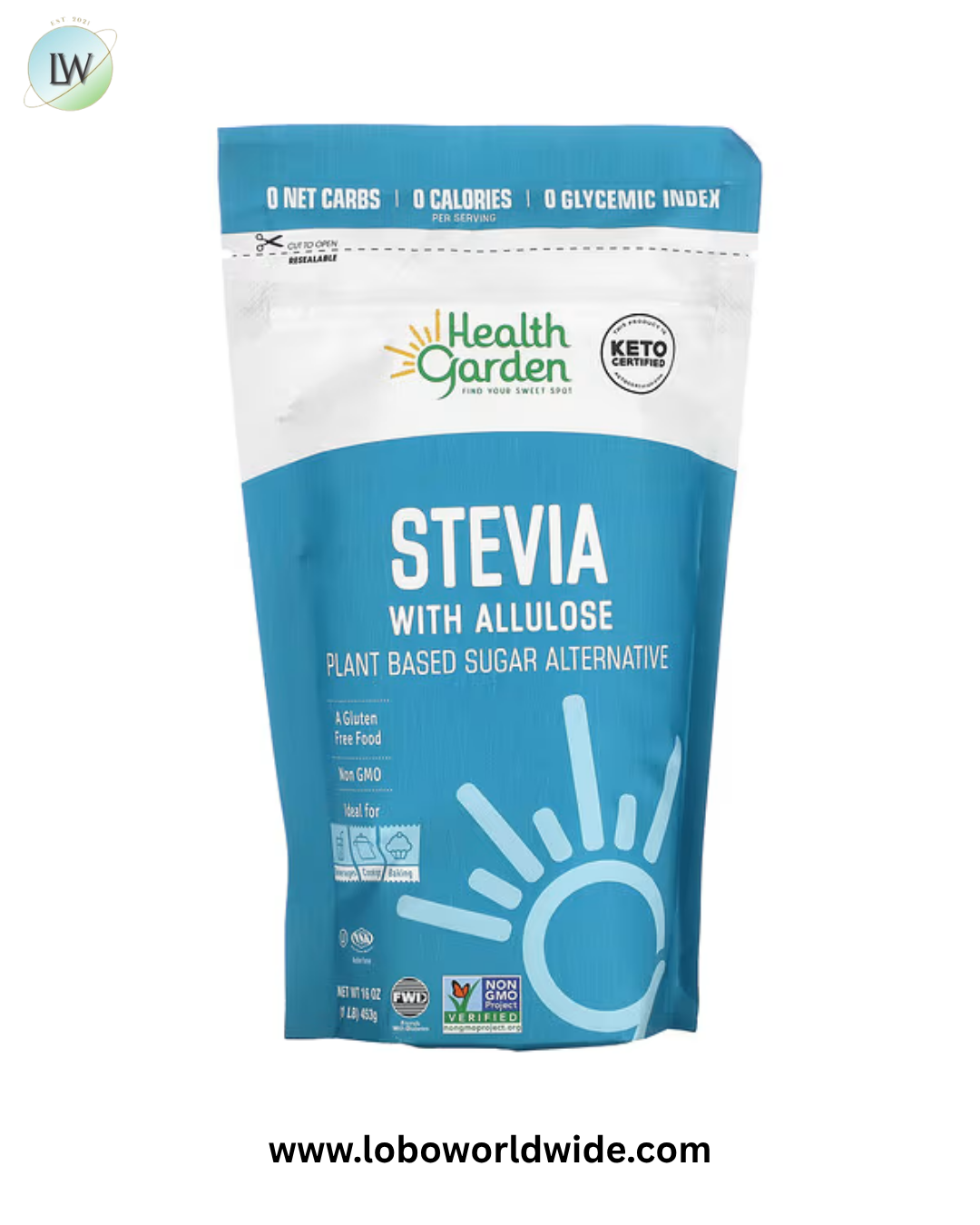 Health Garden, Stevia with Allulose , 1 lb (453 g)