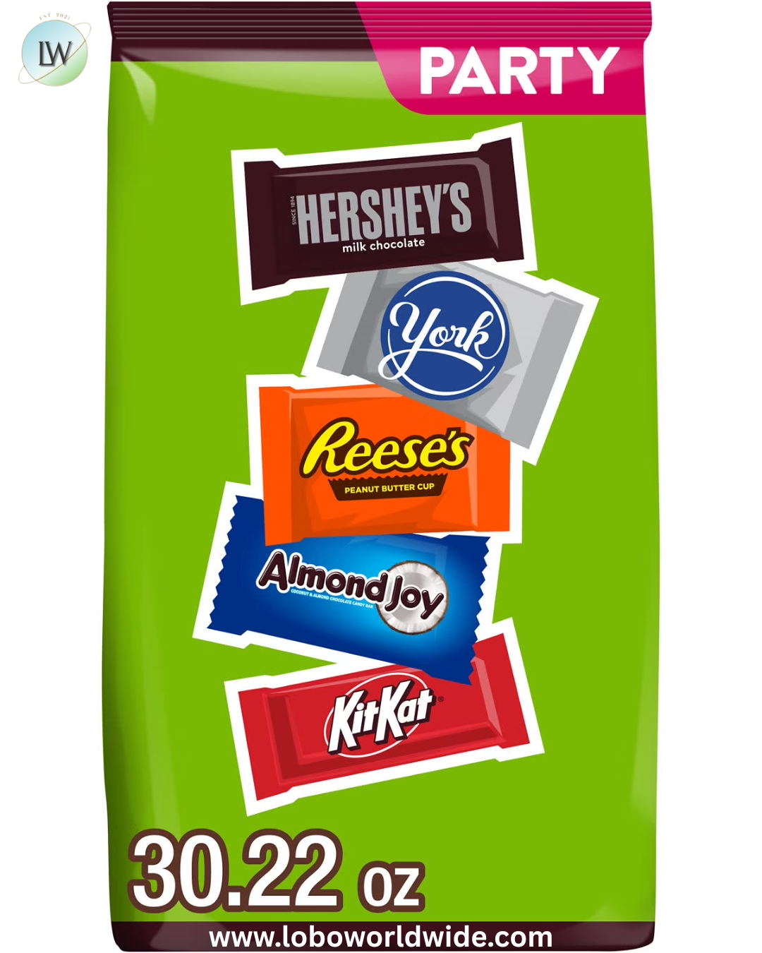 Hershey Assorted Chocolate Flavored Candy, Party Pack 30.22 oz