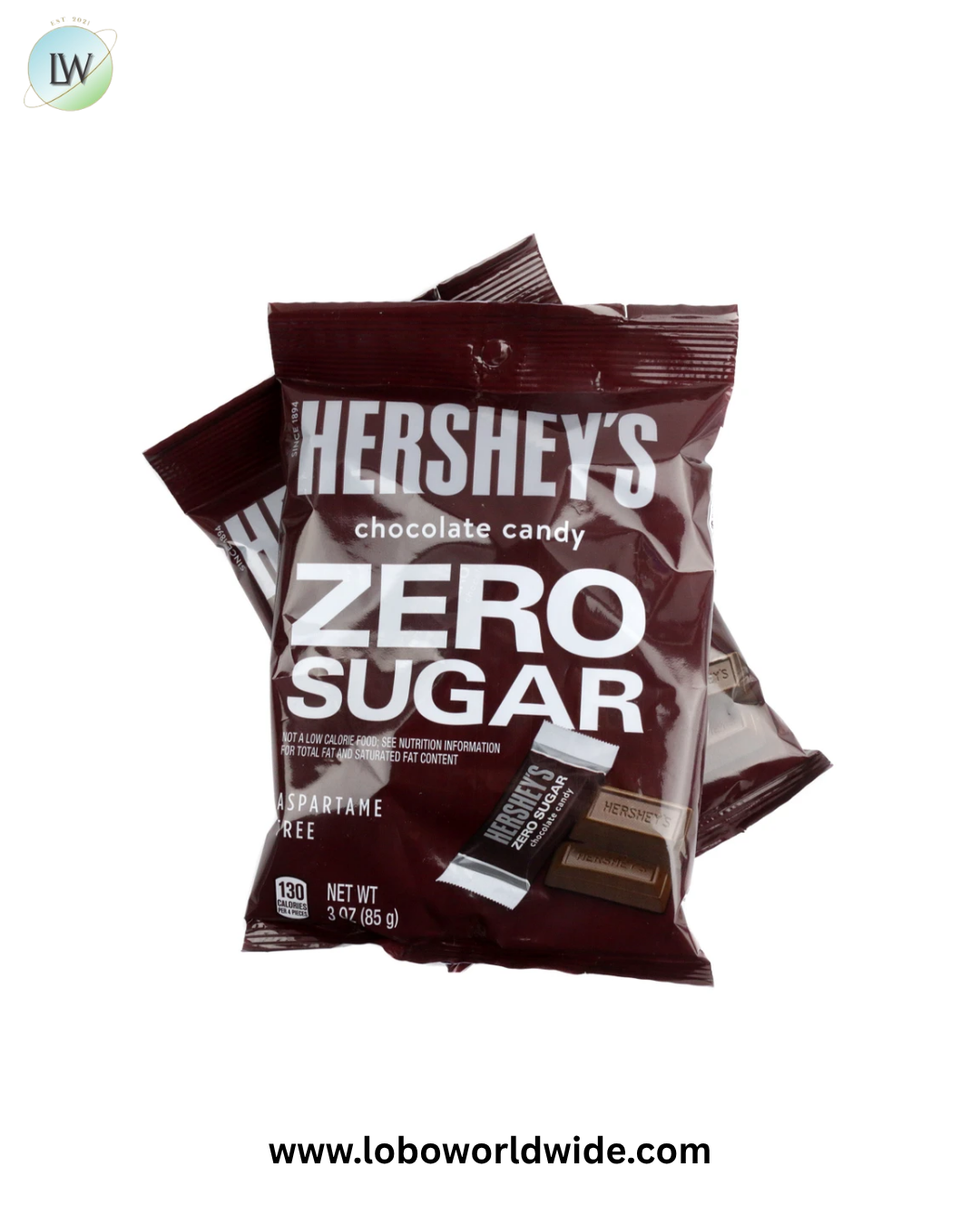 Hershey's Sugar Free Chocolate Bar 3oz Bag