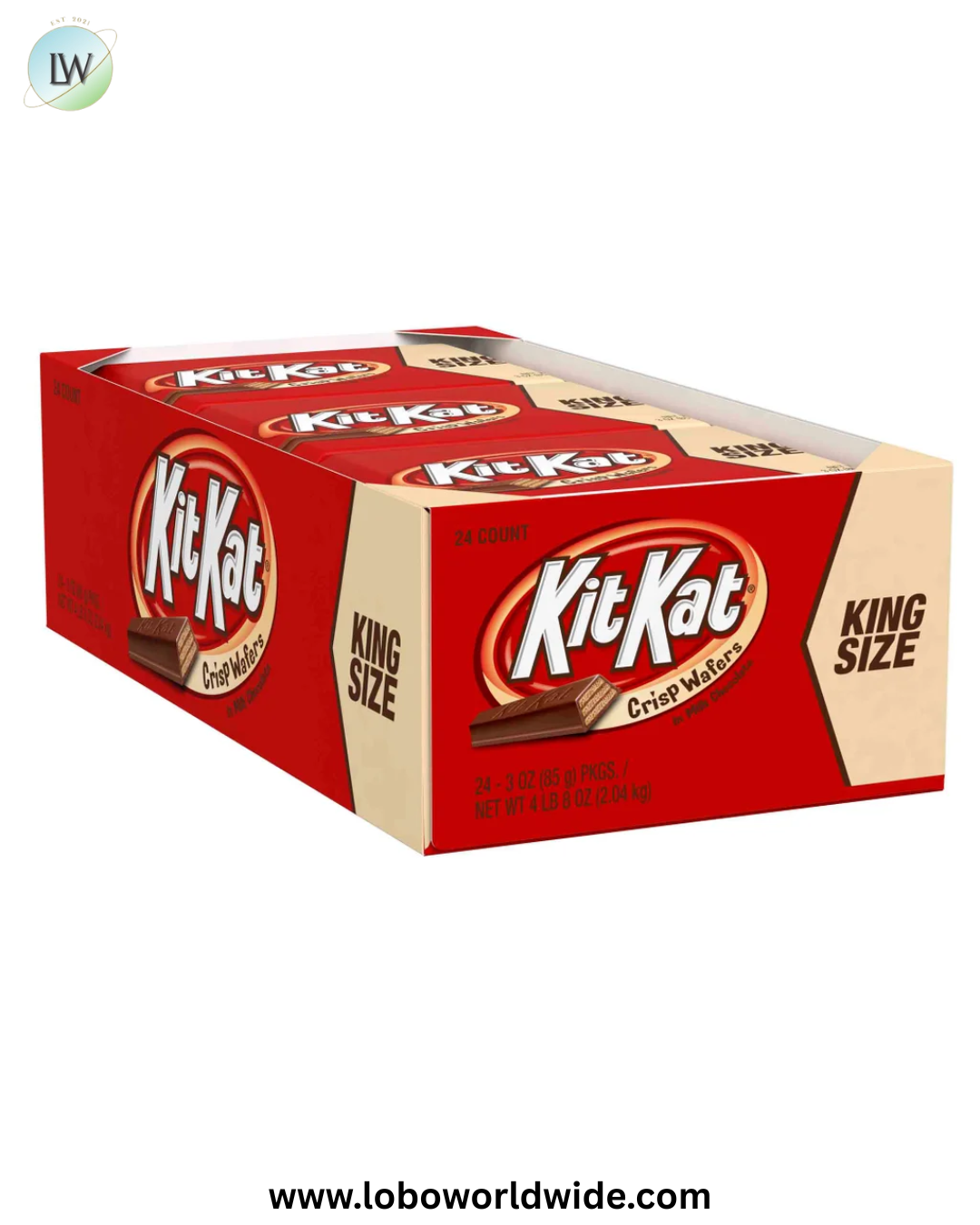 Hershey's Kit Kat, King Size, 3 oz, 24-count