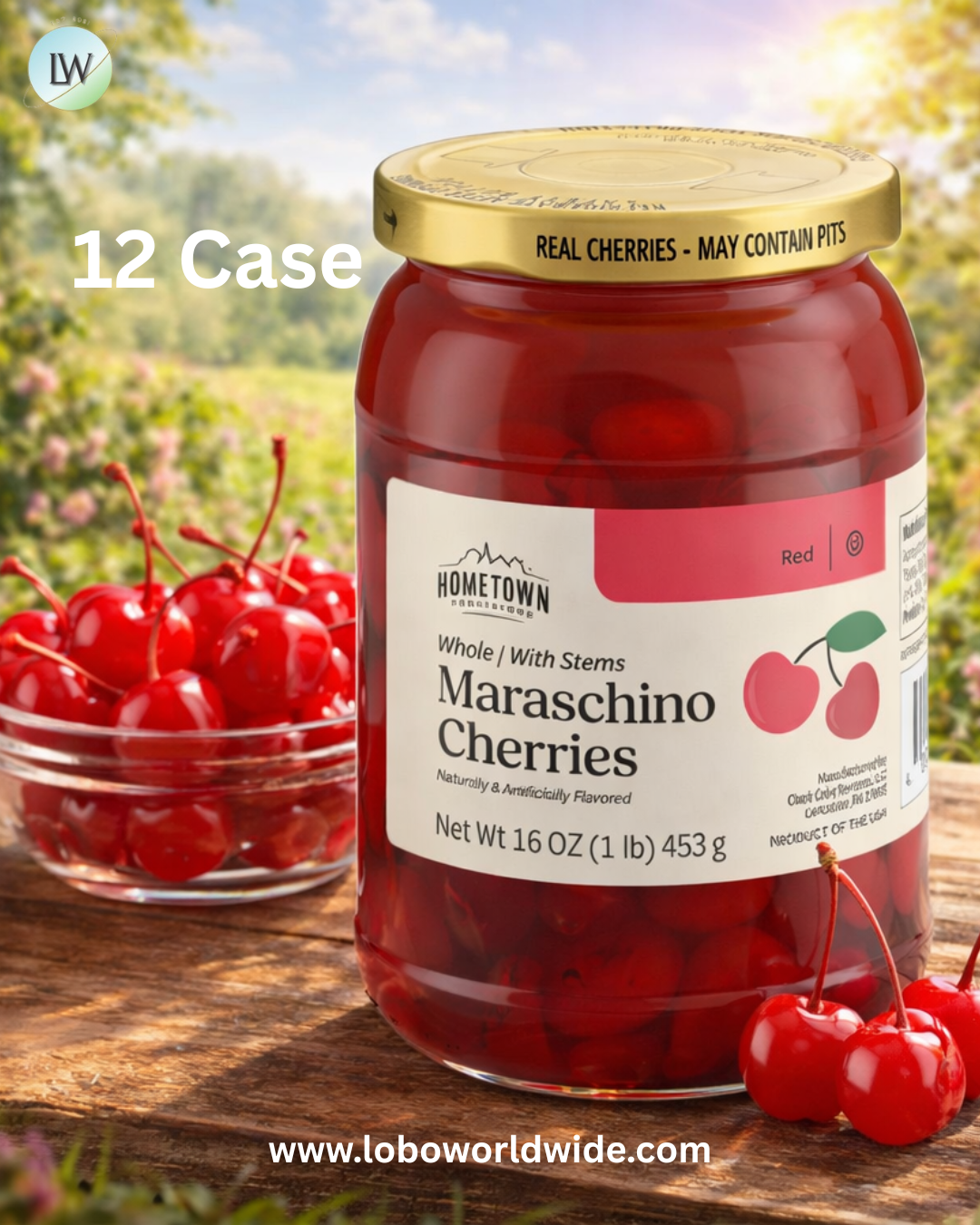 Hometown Provisions Maraschino Cherries with Stems
