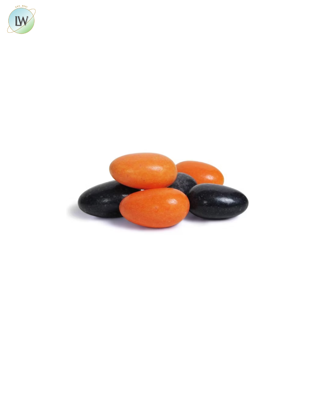 It's Delish Halloween Black & Orange Jordan Almonds, 3.5 lbs