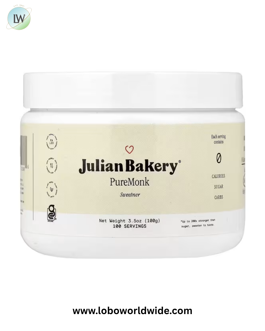 Julian Bakery, PureMonk Sweetener, 3.5 oz (100 g)