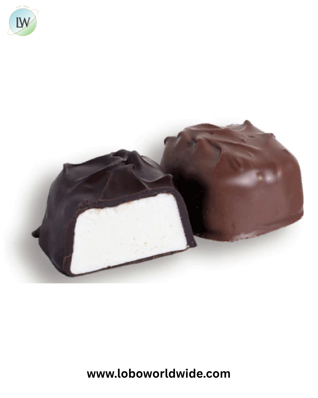 Jumbo Vanilla Marshmallow Chocolates - 5lb