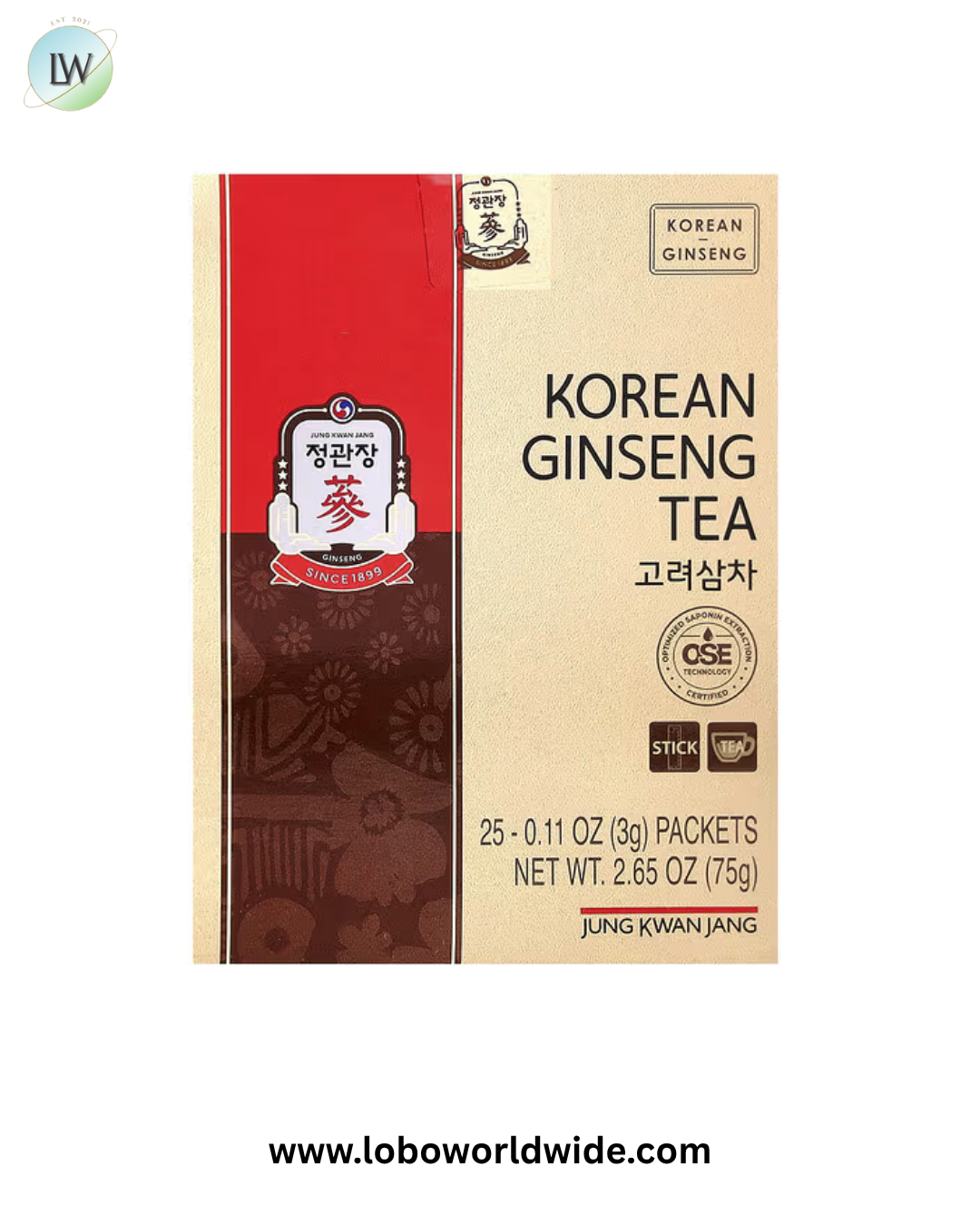 JungKwanJang, Korean Ginseng Tea, 0.11 oz (3 g) Each
