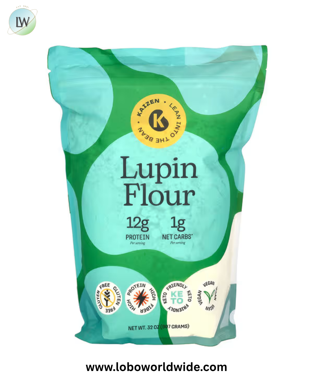 Kaizen, Lupin Flour , 32 oz (907 g)