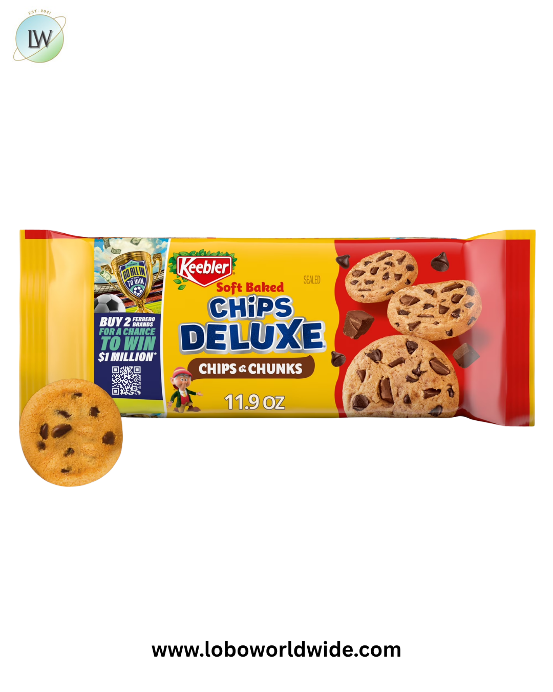 Keebler Chips Deluxe Fudgy Chocolate Chip Cookies with Chunks of Keebler Fudge 11.2 oz