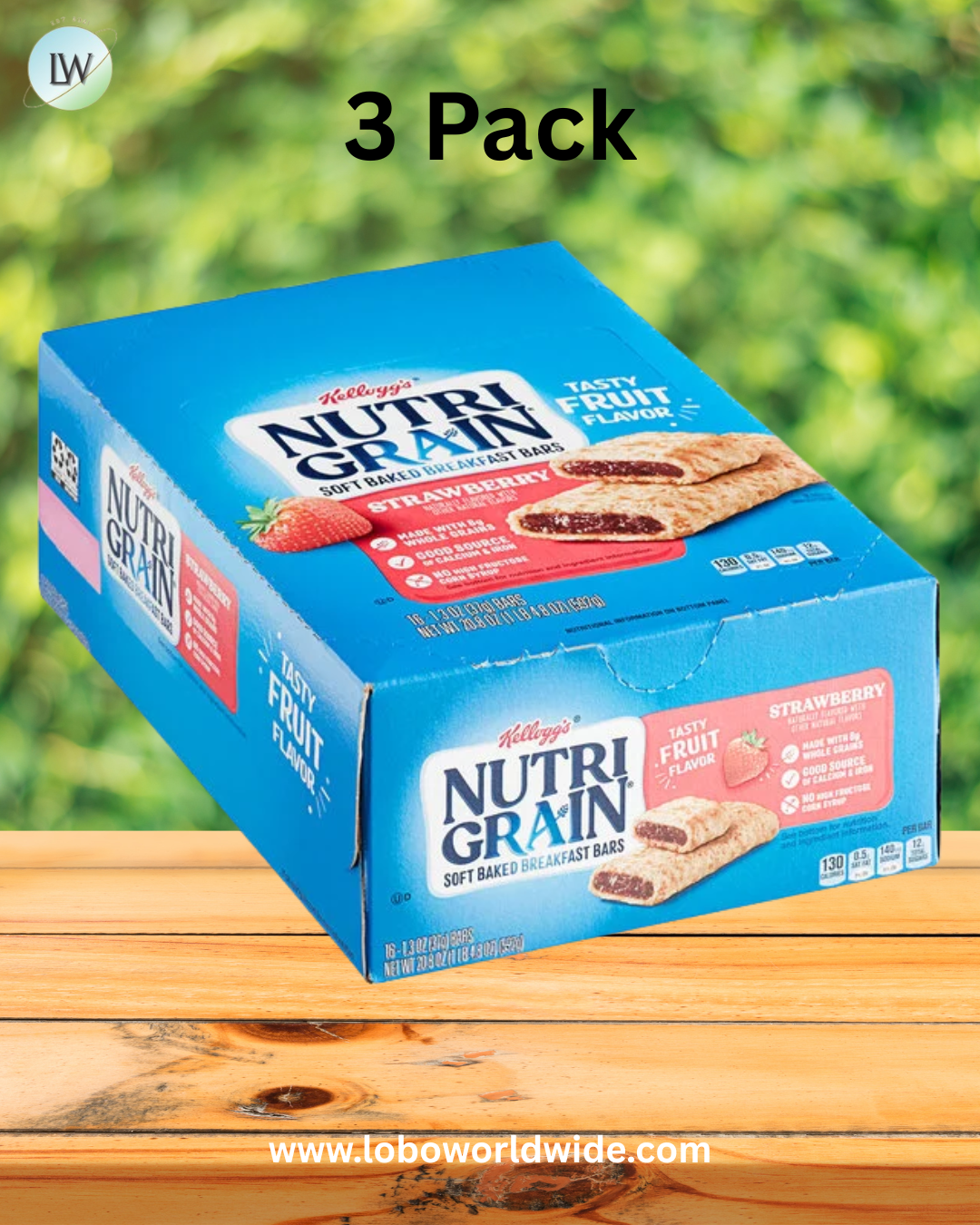 Nutri-Grain Blueberry Cereal Bar 1.3 oz. - 48/Case