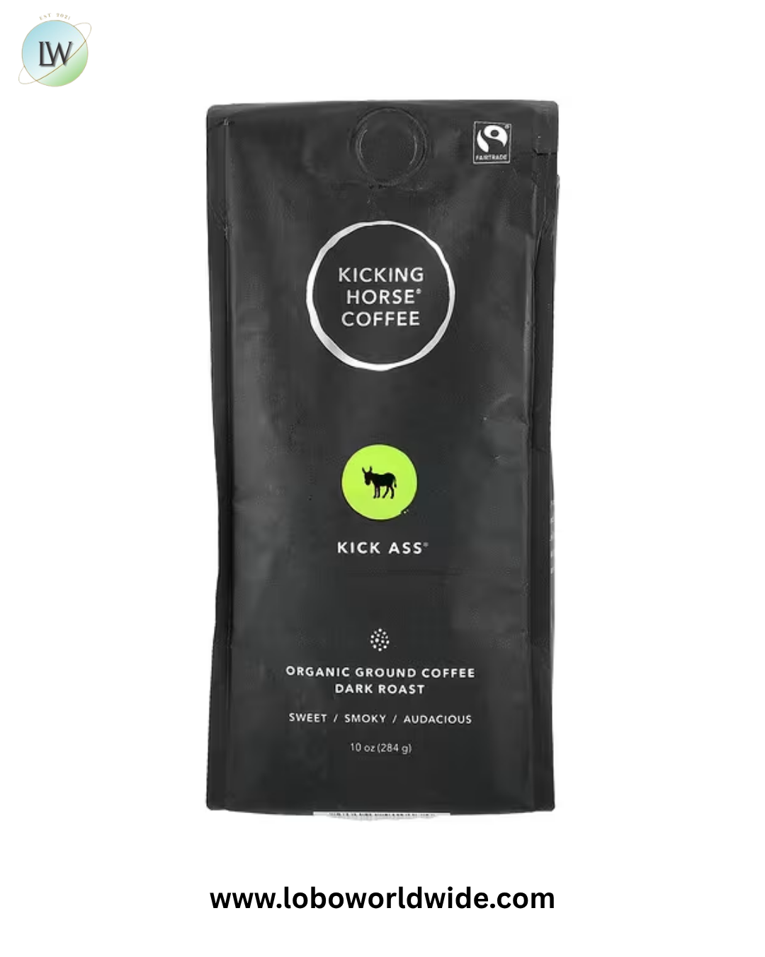 Kicking Horse, Kick Ass®, Organic Ground Coffee, Dark Roast, 10 oz (284 g)
