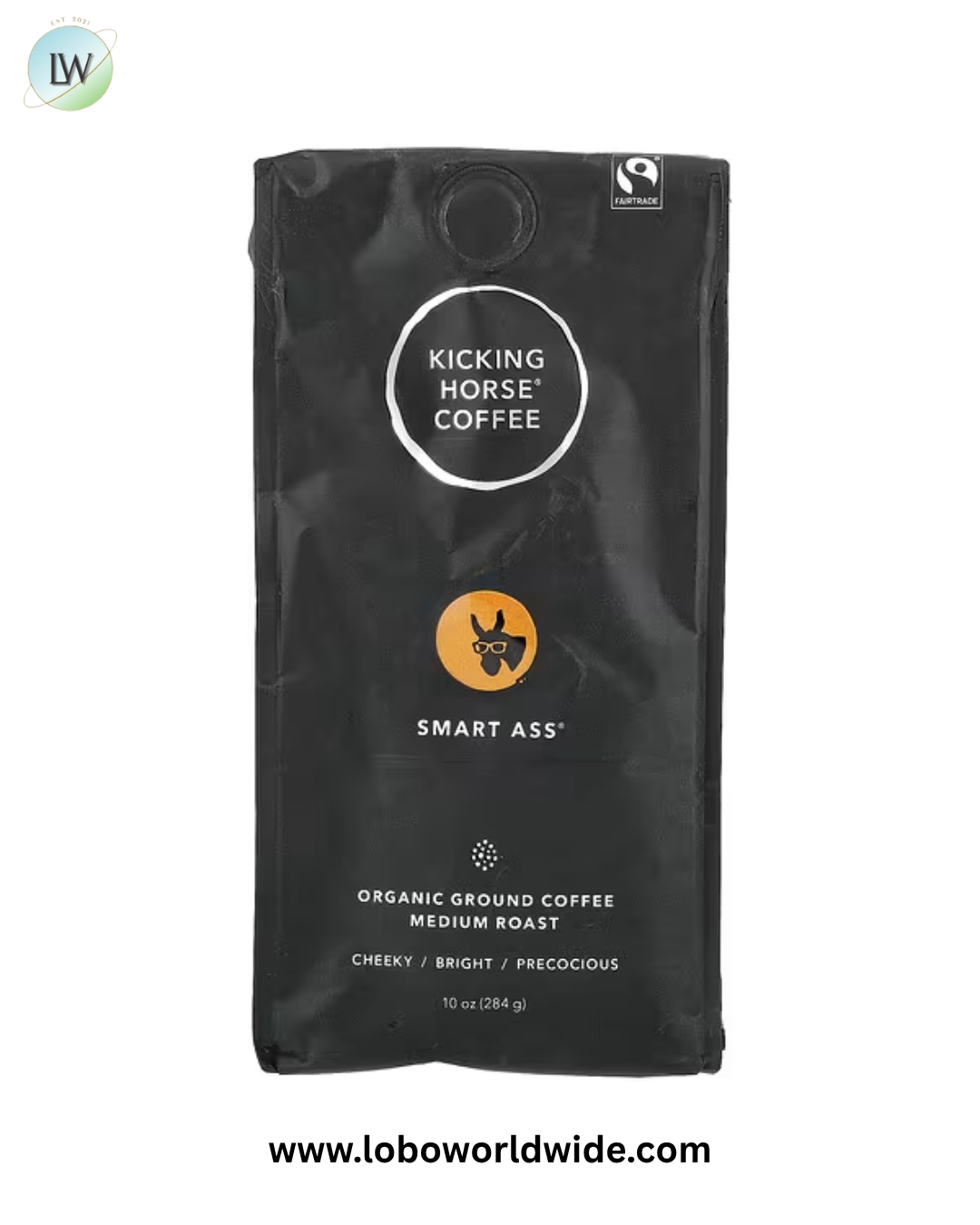 Kicking Horse, Smart Ass®, Organic Ground Coffee, Medium Roast, 10 oz (284 g)