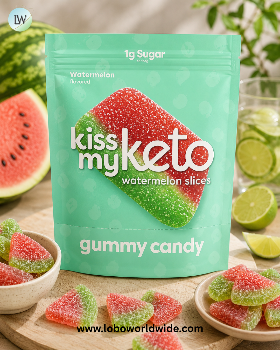Kiss My Keto, Gummy Candy, 6 Bags, 1.76 oz (50 g) Each