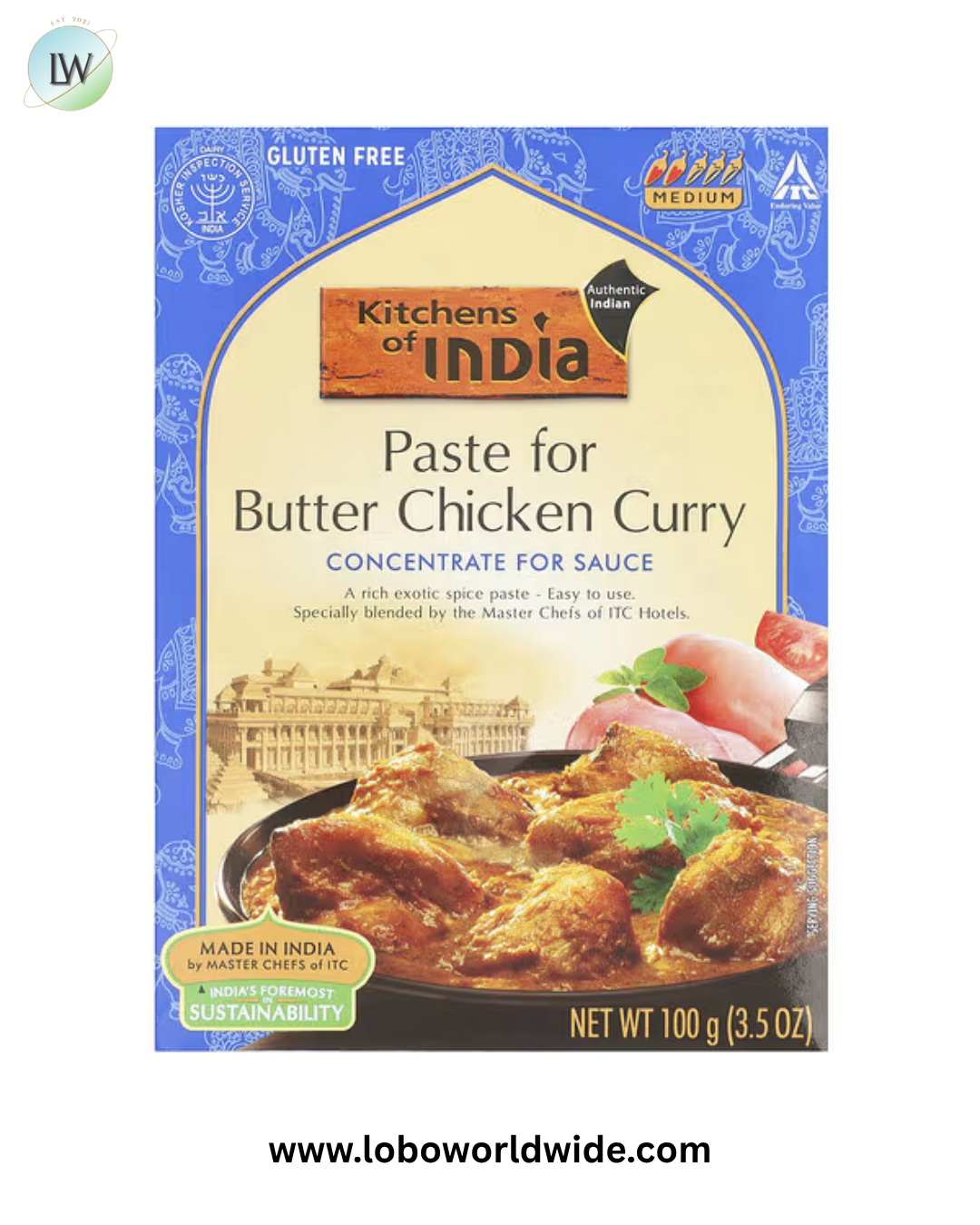 Kitchens of India, Concentrate For Sauce, Medium, 3.5 oz (100 g)