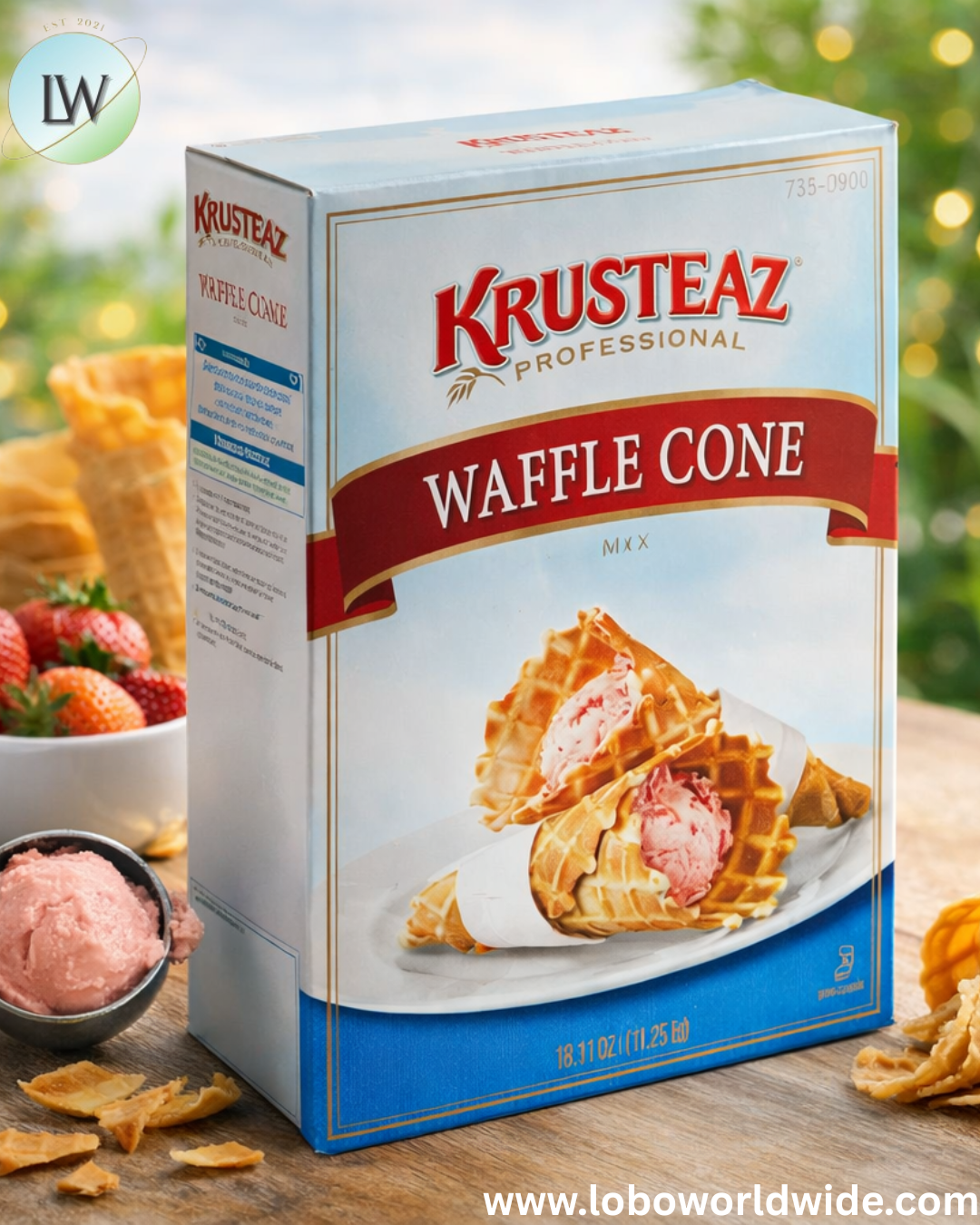 Krusteaz Professional Waffle Cone Mix, 5 lb