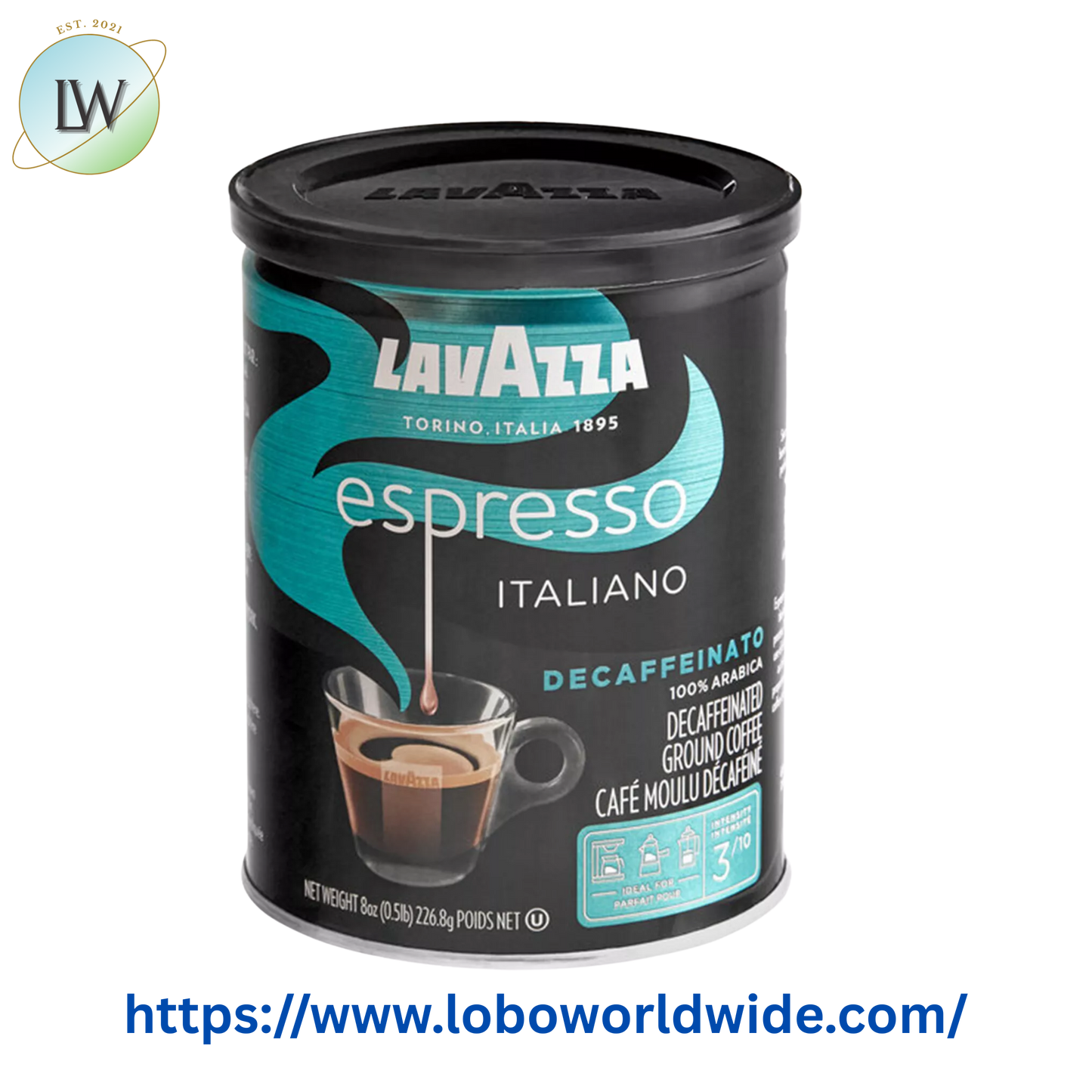 Lavazza Decaf Espresso Italiano Ground Espresso 8 oz.