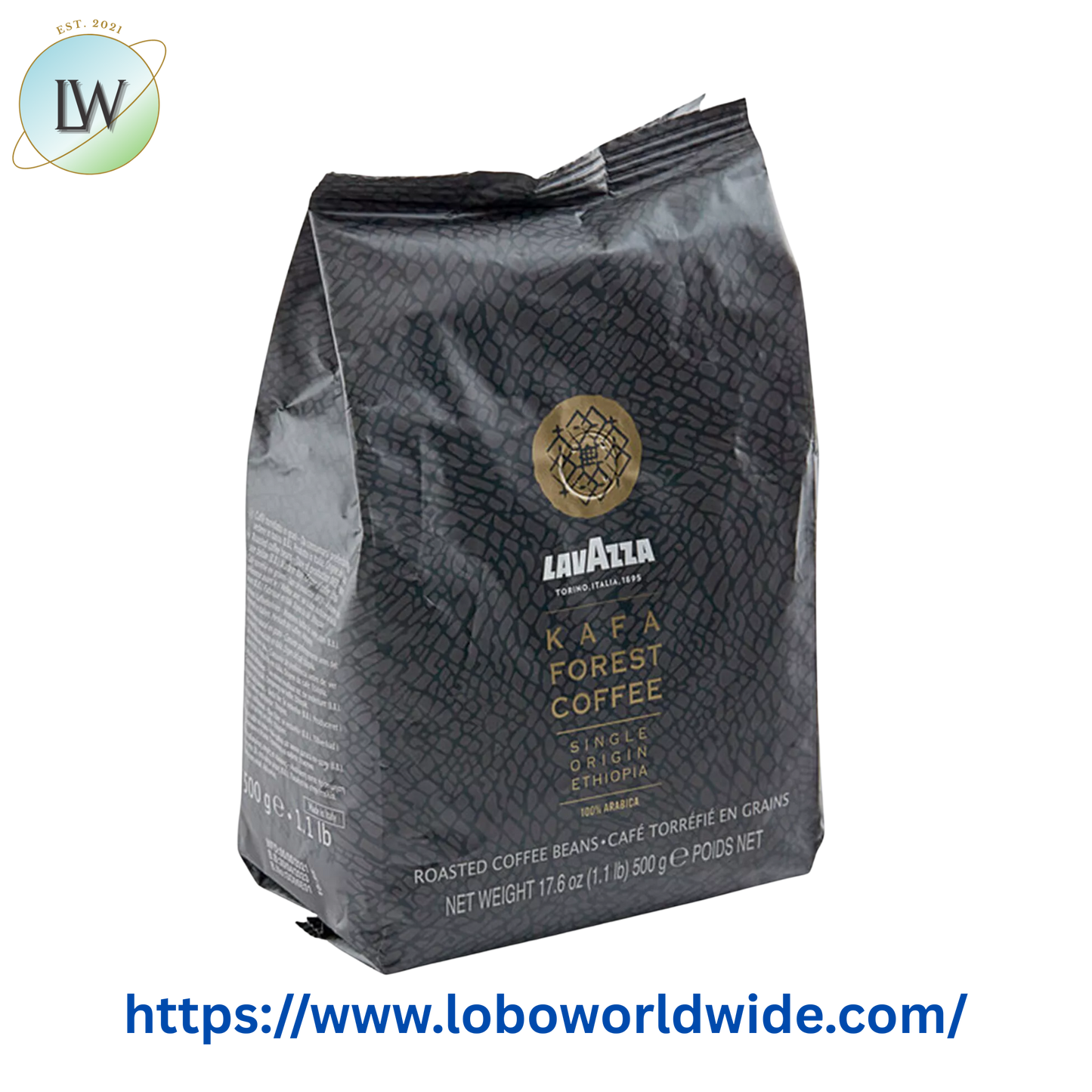 Lavazza Single Origin Ethiopia Kafa Forest Whole Bean Espresso 1.1 lb.