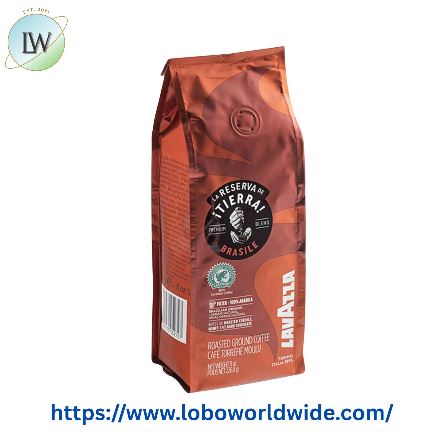 Lavazza Tierra! Brasile Coarse Ground Coffee 8 oz.