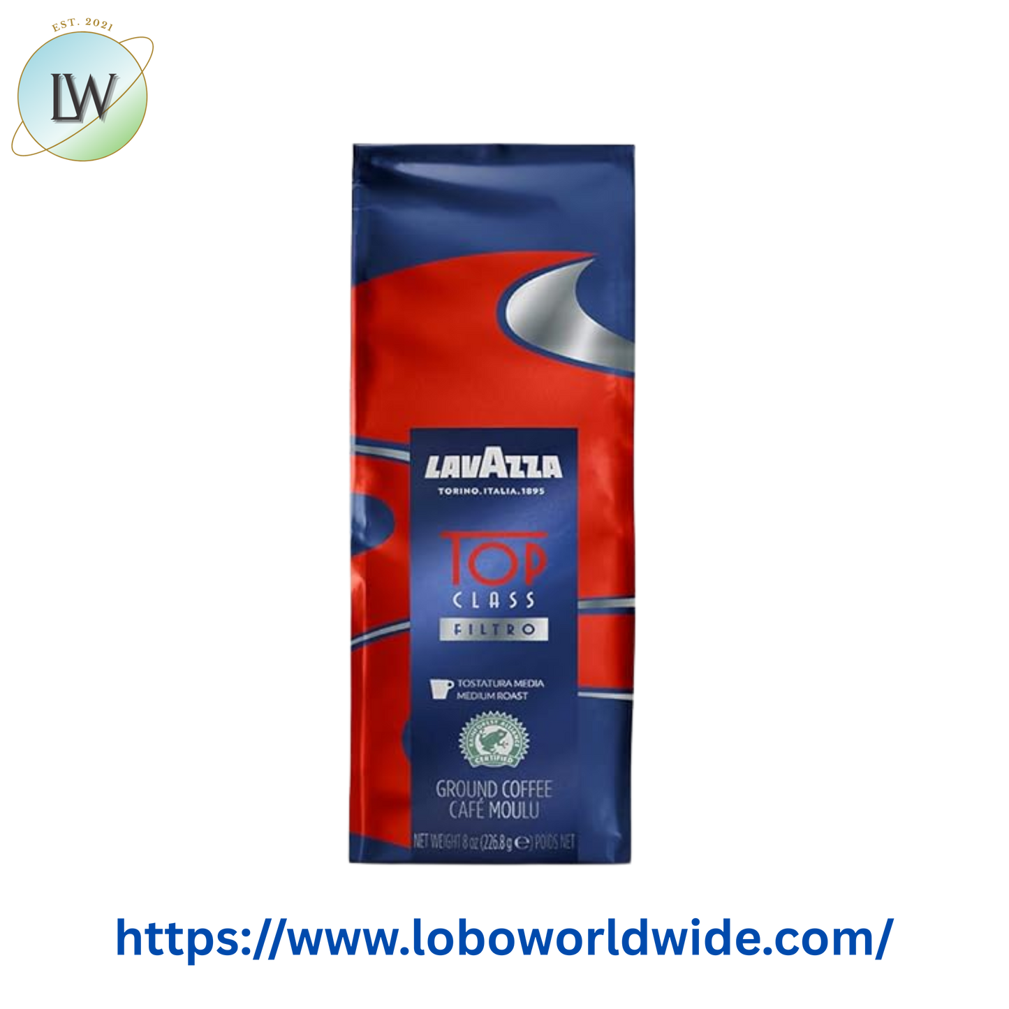 Lavazza Top Class Filtro Coarse Ground Coffee 8 oz. - 6/Case