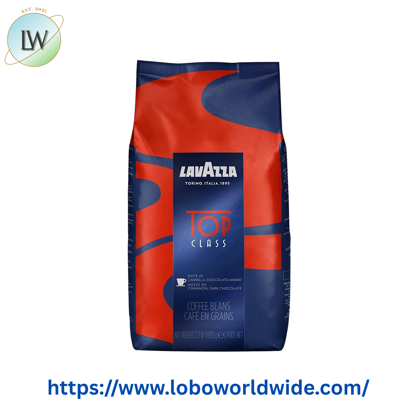 Lavazza Top Class Whole Bean Espresso 2.2 lb.