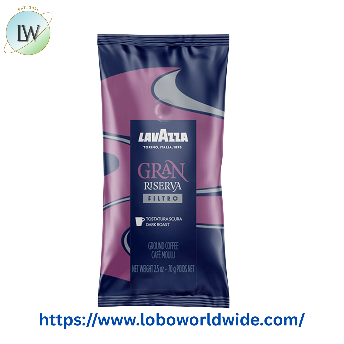 Lavazza Gran Riserva Filtro Coffee Packet 2.5 oz. - 18/Case