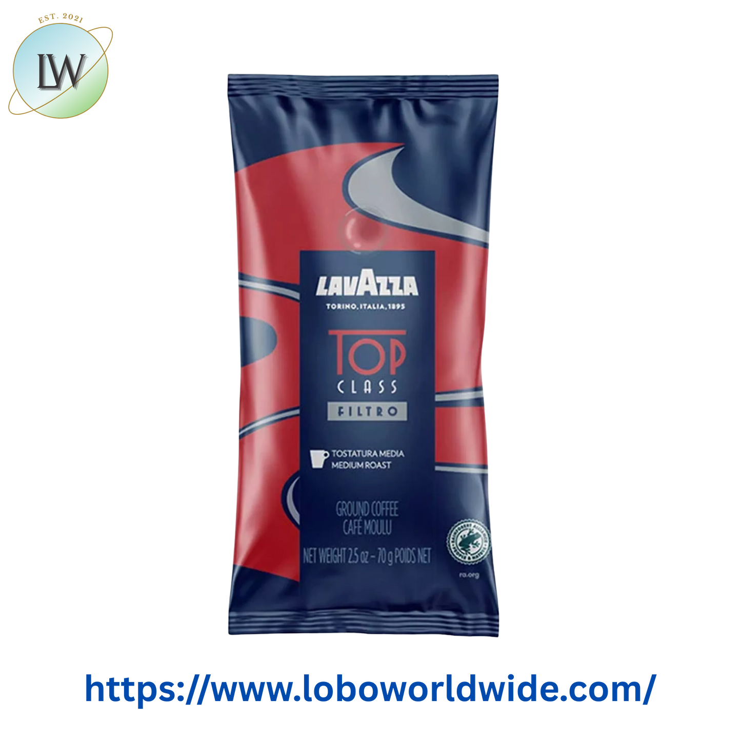 Lavazza Top Class Filtro Coffee Packet 2.5 oz. - 18/Case