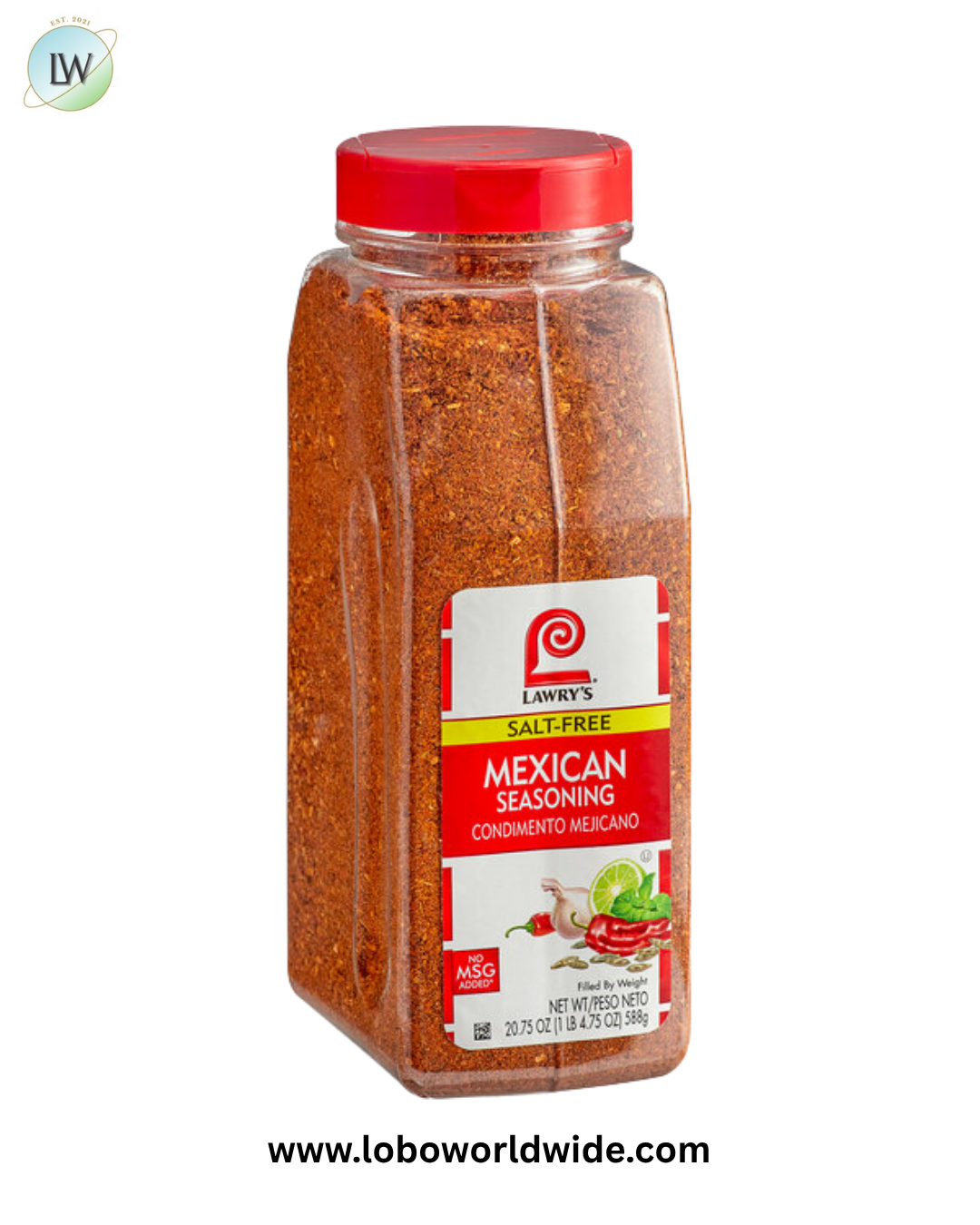 Lawry's 20.75 oz. Salt-Free Mexican Seasoning