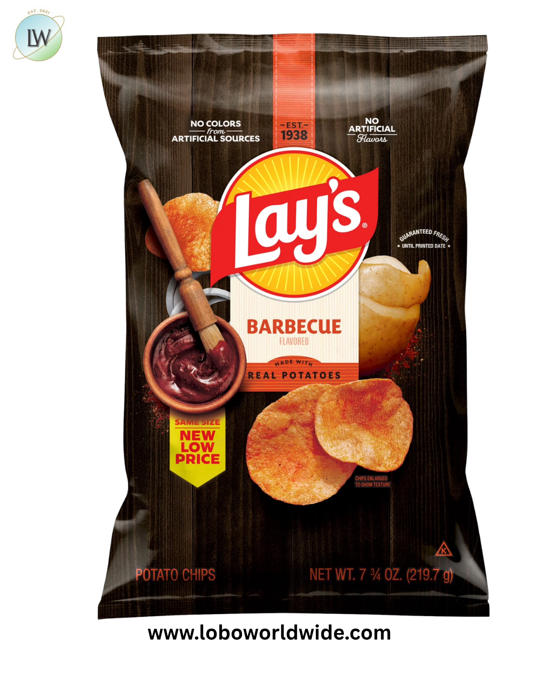 Lay's Barbecue Flavored Potato Chips 7.75 Ounce Bag