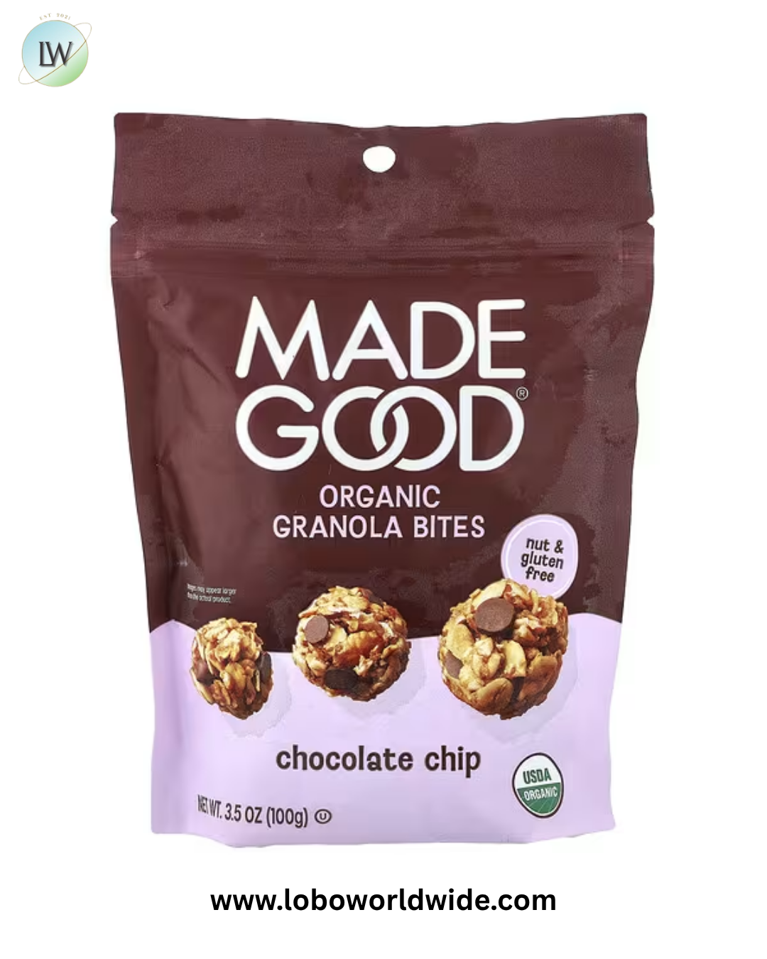 MadeGood, Organic Granola Bites, Chocolate Chips, 3.5 oz (100 g)