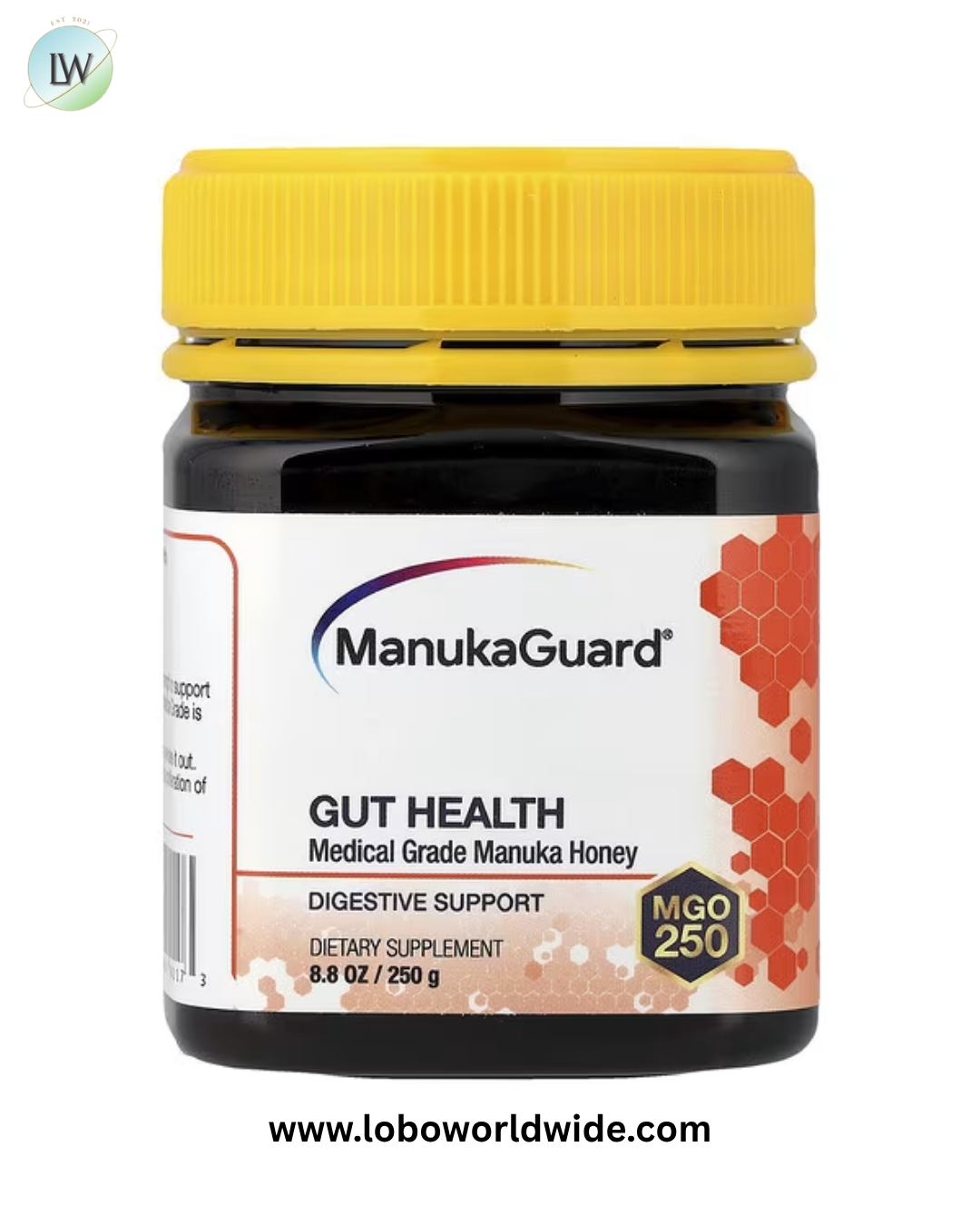 ManukaGuard, Medical Grade Manuka Honey, Gut Health, MGO 250, 8.8 oz (250 g)