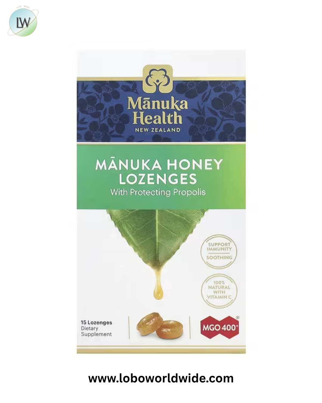 Manuka Health, Manuka Honey Lozenges, MGO 400+, 58 Lozenges