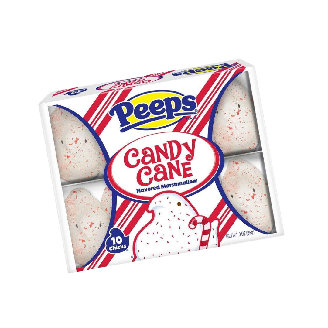 Peeps Marshmallow Candy Cane Chicks 10 Piece Tray — 6 / Box