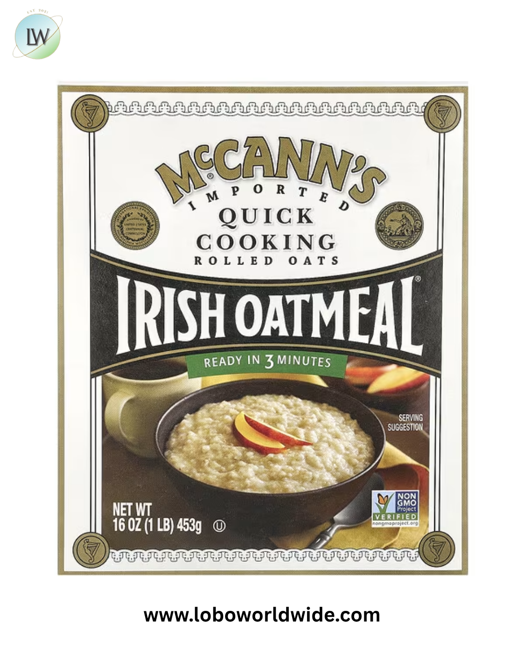 "McCann's Irish Oatmeal, Quick Cooking Rolled Oats, 16 oz (453 g) "