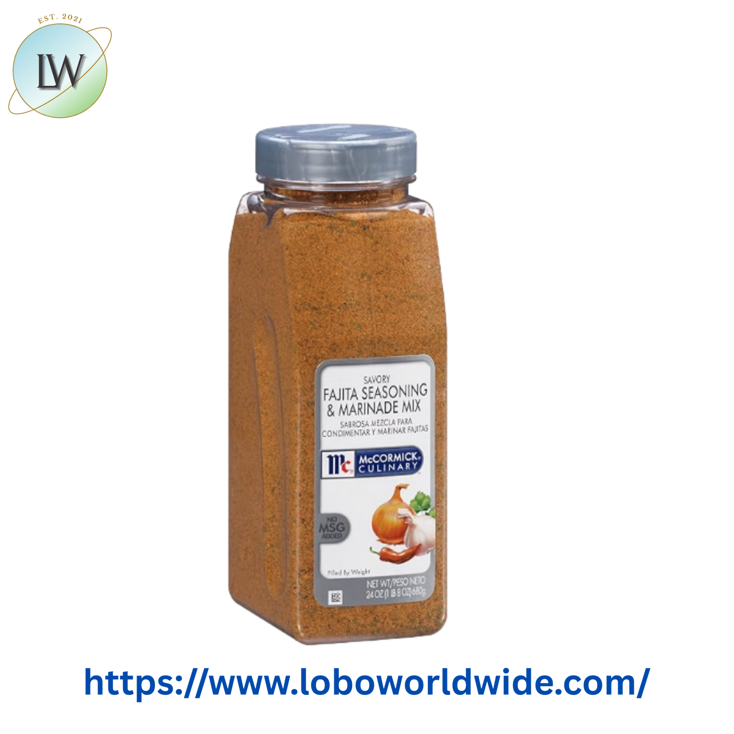 McCormick Culinary Savory Fajita Seasoning and Marinade Mix 24 oz.