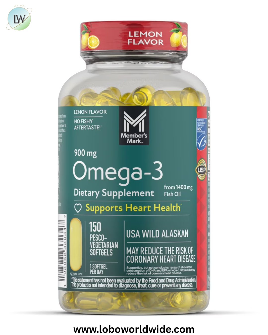 Member's Mark 900 mg Omega-3 from Fish Oil Softgels, 150 ct.