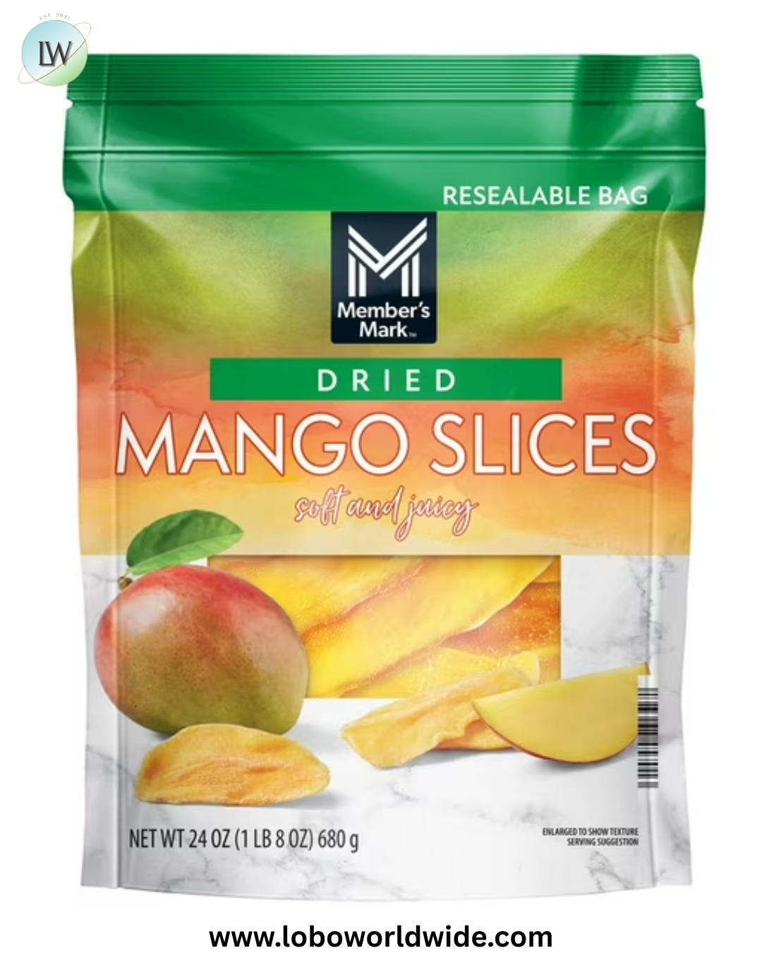 Member's Mark Dried Mango, 24 oz.