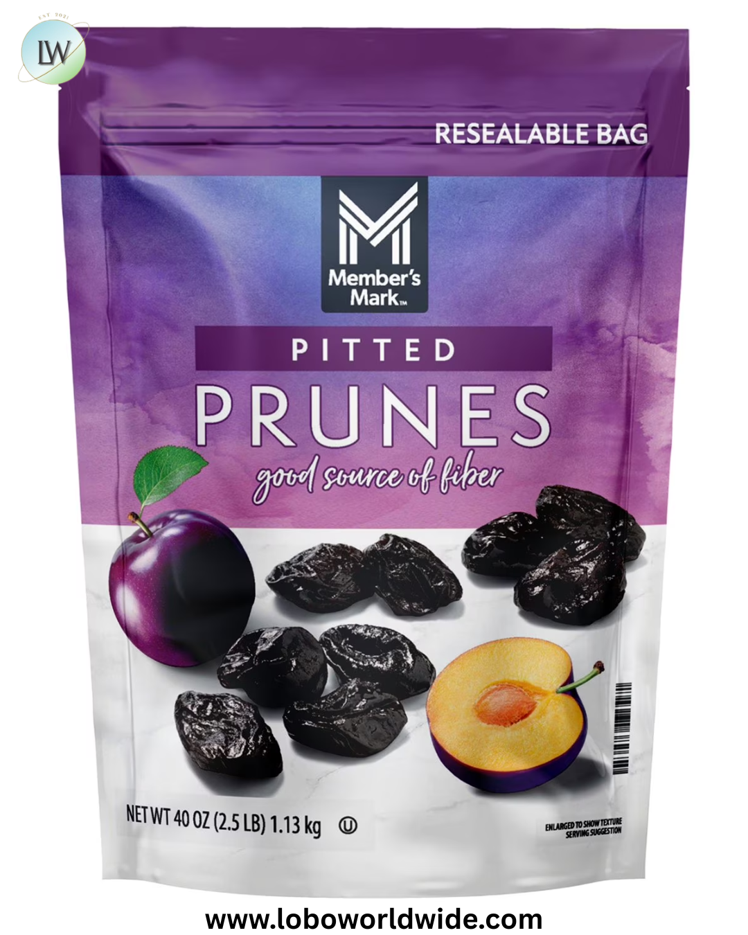 Member's Mark Dried Pitted Prunes, 40 oz.