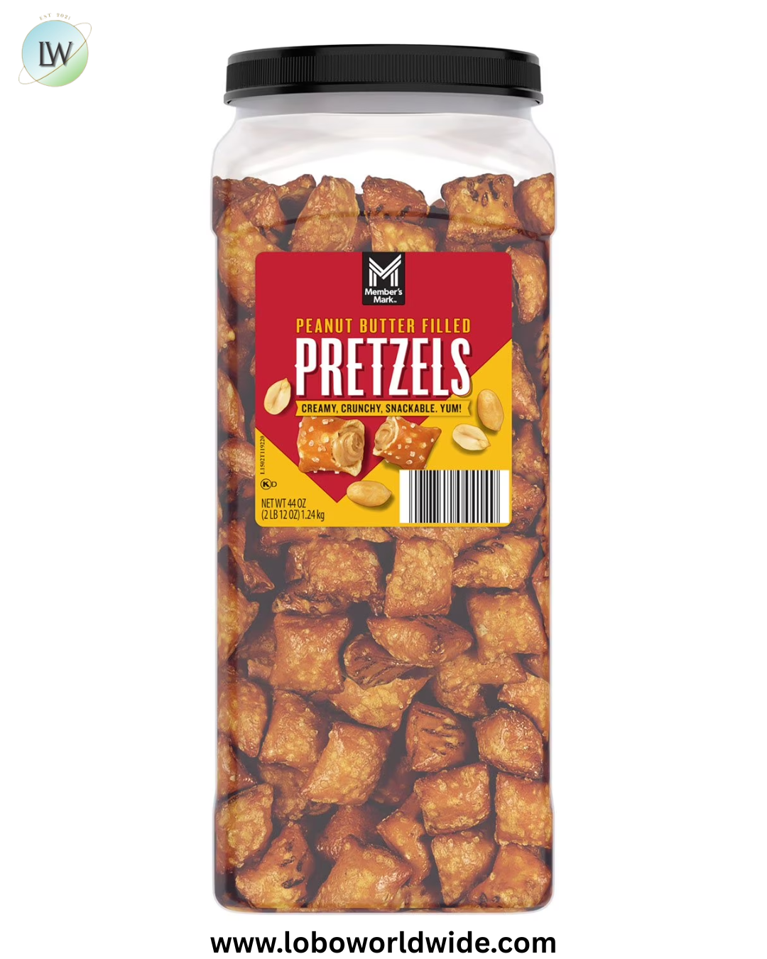 Member's Mark Peanut Butter Filled Pretzels, 44 oz.
