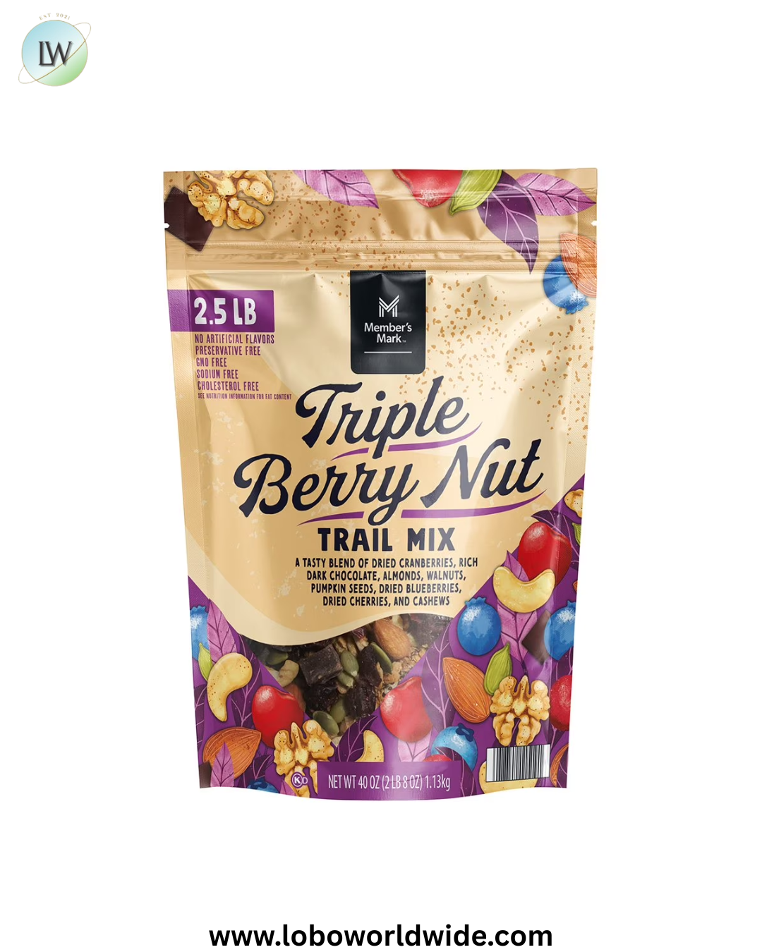 Member's Mark Triple Berry Nut Trail Mix, 40 oz.