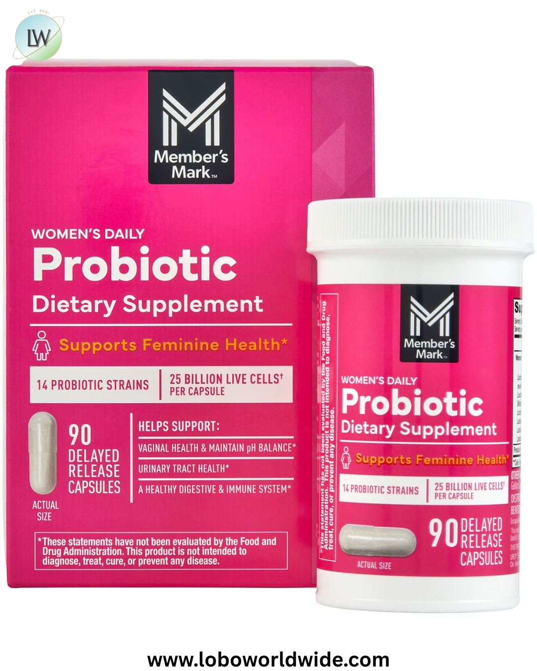 Member's Mark Women's Daily Probiotic Capsules, 90 ct.
