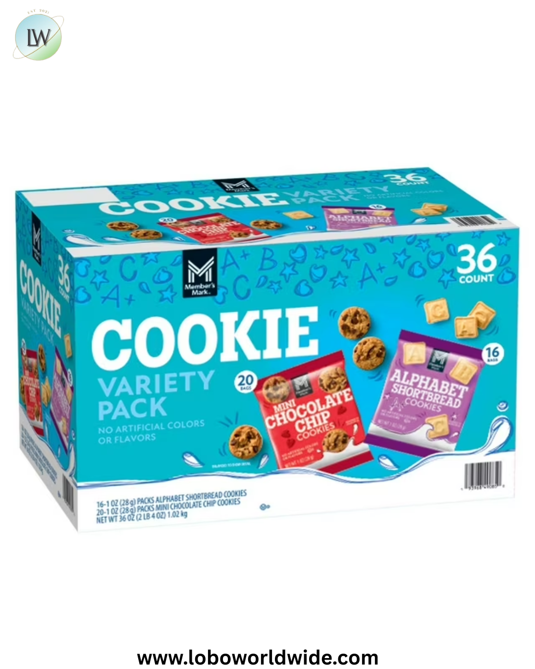 Members Mark Mini Cookies Variety Pack, 1 oz., 36 pk.