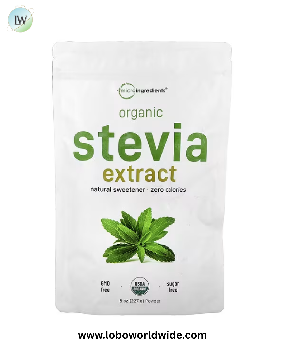 Micro Ingredients, Organic Stevia Extract, 8 oz (227 g)
