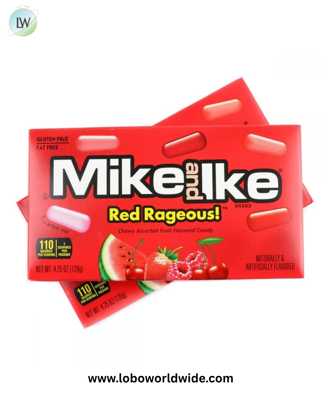 Mike and Ike Red Rageous Theater Box 12 Pack