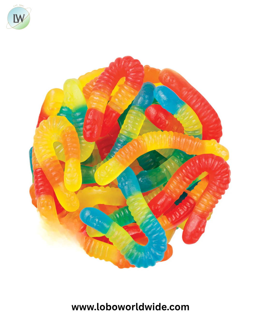 Mini Gummi Worms Sugar Free - 6.6lb