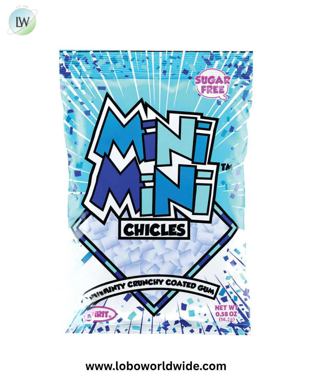 Mini Mini Chicles Peppermint Sugar Free Gum - 20ct Boxes