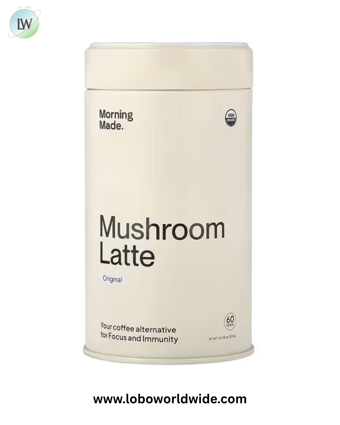 Morning Made, Mushroom Latte, Original, 10.58 oz (300 g)